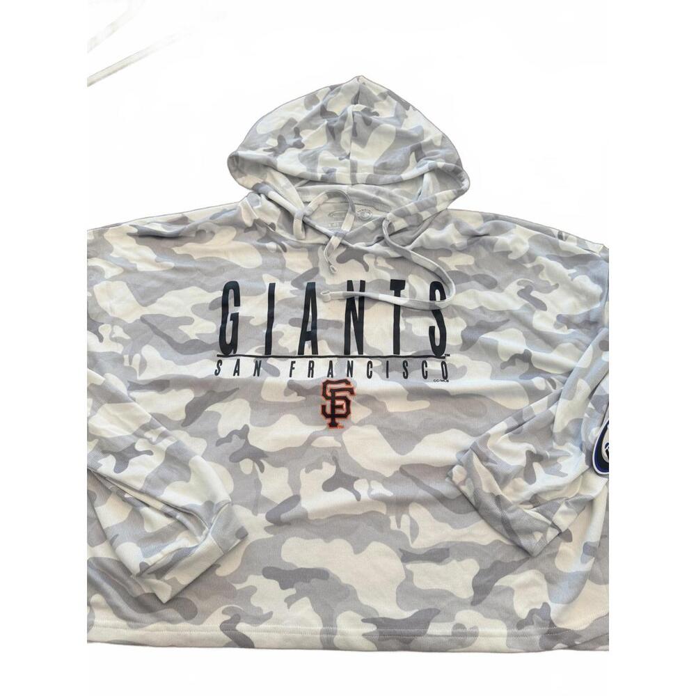 San Francisco Giants Cloud Gray Camouflage Hoodie Sweatshirt XL